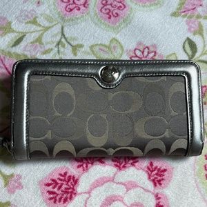 Coach Long Zip Around Wallet